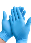 دستکش یکبار مصرف آبی نیتریل بدون پودر مواد غذایی الاستیک