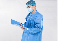 کت آزمایشگاهی پزشکی یکبار مصرف سفارشی آستین بلند کاف الاستیک یونیسکس