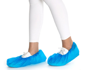 رنگ پوشش کفش یکبار مصرف ضد لغزش صورتی آبی پارچه نبافته برای اندازه کلینیک بیمارستان سفارشی