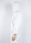 روپوش محافظ یکبار مصرف سفید کت و شلوار پزشکی ضد غبار ضد قطره