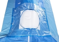 پرده های استریل آبی 45 گرمی 120 * 150 سانتی متری محافظ پزشکی یکبار مصرف