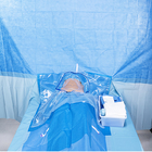 پرده های جراحی یکبار مصرفی آبی تقویت شده با ناحیه برش چسبنده