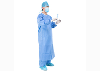 روپوش جراحی یکبار مصرف تقویت شده برای بیمارستان 30 / 40 گرم اس ام اس استریل
