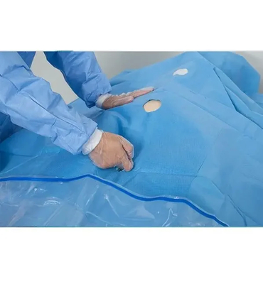 بسته های جراحی یکبار مصرفی استریلیزه شده در آبی / سبز / سفید OEM در دسترس