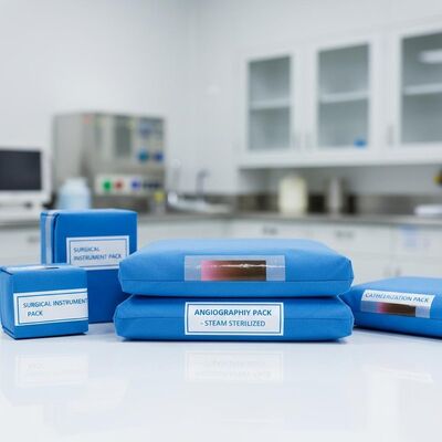 Steam Sterilization Sterile Surgical Packs with Non-woven Fabric and Angiography Pack for Hospitals