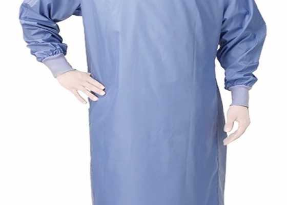لباس جراحی تقویت شده یکبار مصرف رنگ آبی مواد غیر بافته سفارشی سازی اندازه